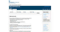 Desktop Screenshot of medicinpriser.dk