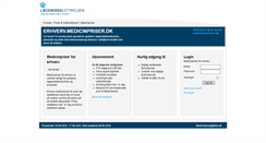 Desktop Screenshot of erhverv.medicinpriser.dk