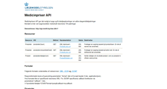 Desktop Screenshot of api.medicinpriser.dk